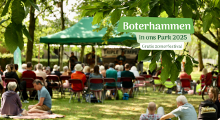 Bezoekers genieten op zomerfestival