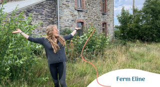 Onderzoeker Céline bij Ferm Eline